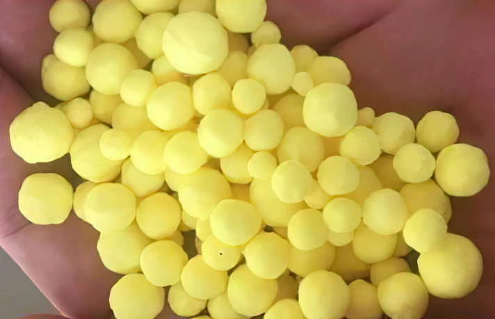Granular sulfur