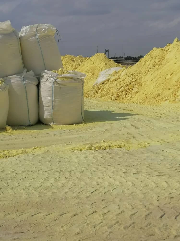 Technical sulfur in big bags